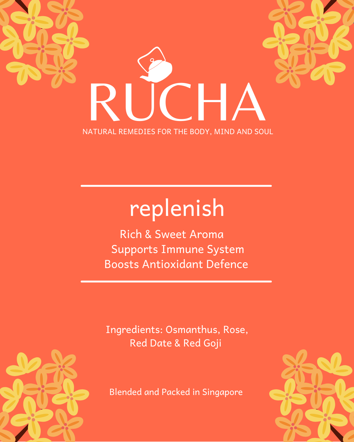 Flower Box Gift Set with Tea or Tisane Blend