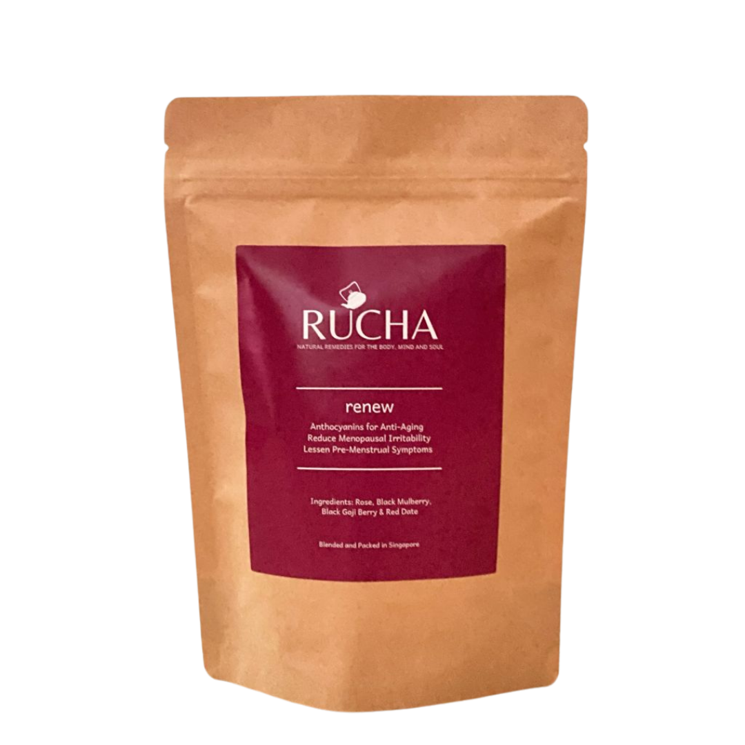 RUCHA Remedies uses resealable stand up pouch so that you can keep the tea or tisane fresh after opening and for easy storage. The pouch is made from environmentally friendly oxo-degradable material.
